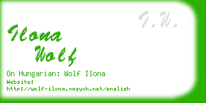 ilona wolf business card